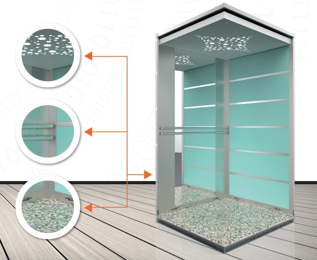 standard elevator cabin options