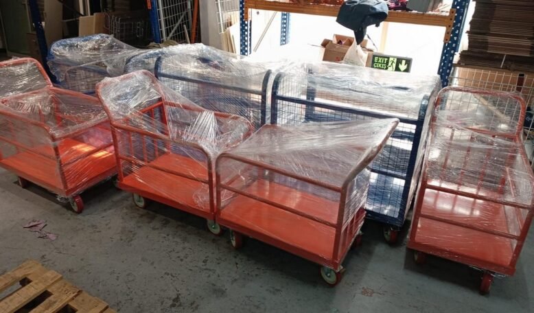 Metal Transport Cages & Trolleys 4 textile transfer trolleys